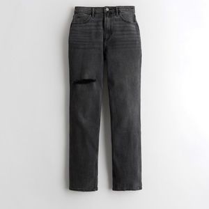 NEVER WORN BLACK HOLISTER DAD JEANS , brand new